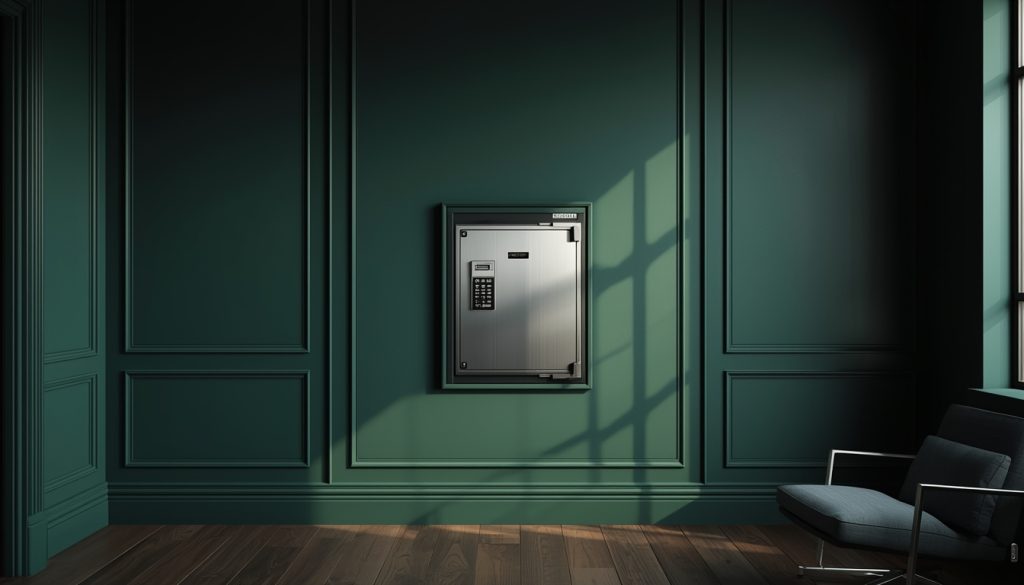 lucid-origin_Ultra-realistic_interior_of_a_modern_room_with_deep_matte_green_walls_and_elegan-0